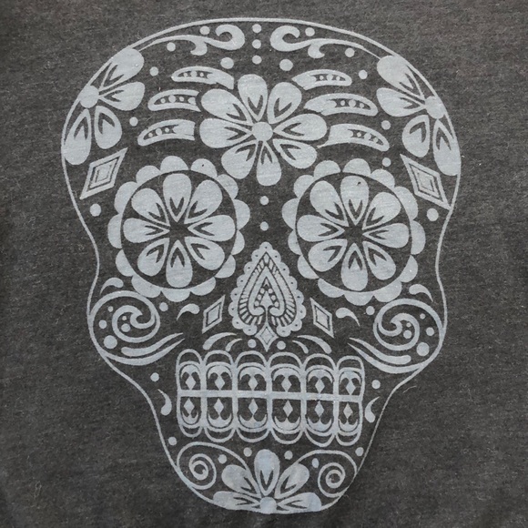 Truly Madly Deeply Navy Blue Skull Print Sweater, Medium - Picture 4 of 7